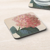 ヴィンテージガーデンフラワーピンクアジサイ コースター (左側)