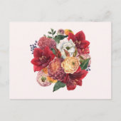 ヴィンテージガーデンフラワーブーケ ポストカード (正面)