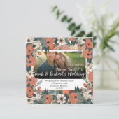 ヴィンテージガーデンフローラスクエア結婚式招待状 招待状 (スタンド正面)