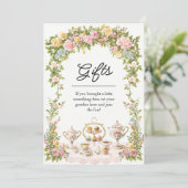ヴィンテージガーデンフローラティーパーティーブライダルギフトサインI 招待状 (スタンド正面)