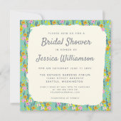 ヴィンテージガーデンフローラブライダルシャワー招待 招待状 (正面)