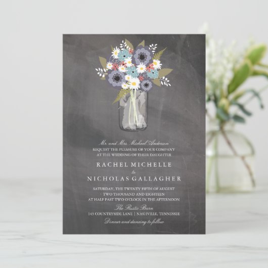 ヴィンテージガーデンフローラメイソン | ウェディング 招待状 (スタンド正面)