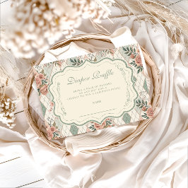 ヴィンテージガーデンフローラルディアッパーラッフル エンクロージャーカード