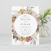 ヴィンテージガーデンフローラ円結婚枠 招待状 (スタンド正面)