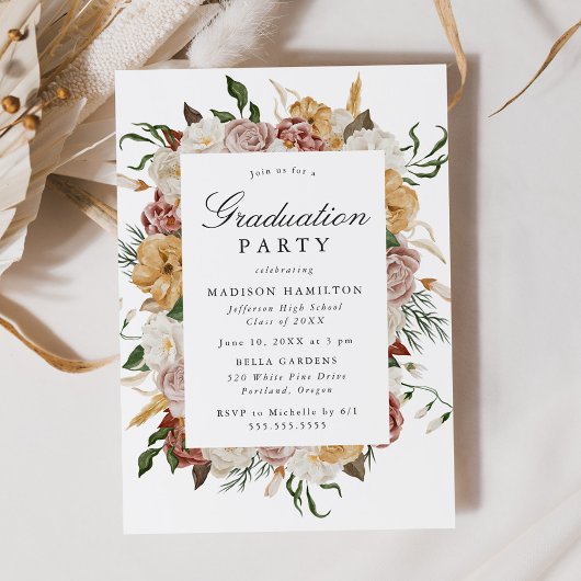 ヴィンテージガーデンフローラ卒業パーティー 招待状