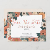 ヴィンテージガーデンフローラ日付の保存 ポストカード (正面/裏面)