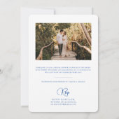 ヴィンテージガーデンフローラ時間のための紅茶ブライダルシャワー 招待状 (裏面)