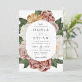 ヴィンテージガーデンフローラ楕円フレ結婚ーム 招待状 (スタンド正面)