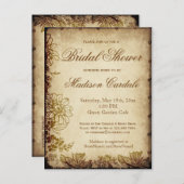 ヴィンテージガーデンブライダルシャワー招待状はがき インビテーションポストカード (正面/裏面)
