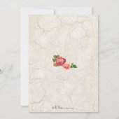 ヴィンテージガーデンブライダルシャワー招待 招待状 (裏面)