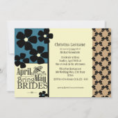 ヴィンテージガーデンブライダルシャワー 招待状 (裏面)