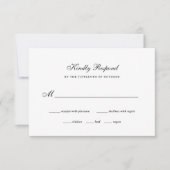 ヴィンテージガーデンブラック | ラッカラフルク結婚ス 出欠カード (正面)