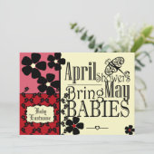 ヴィンテージガーデンベビーシャワー 招待状 (スタンド正面)