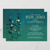 ヴィンテージガーデンライトブライダルシャワー招待状 招待状 (正面/裏面)