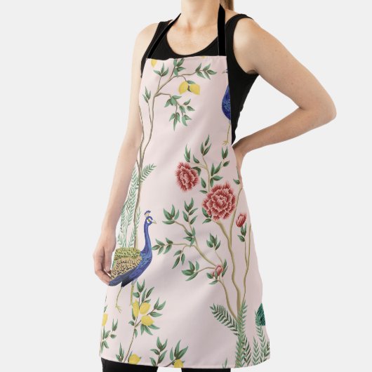 ヴィンテージガーデンレモン果樹、植物、エキゾチックなエンドウ エプロン (インサイチュ)