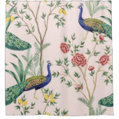 ヴィンテージガーデンレモン果樹、植物、エキゾチックなエンドウ シャワーカーテン (正面)