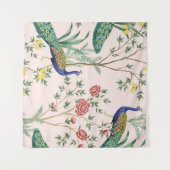 ヴィンテージガーデンレモン果樹、植物、エキゾチックなエンドウ タペストリー (正面(横))