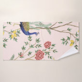 ヴィンテージガーデンレモン果樹、植物、エキゾチックなエンドウ バスタオル (バスタオル)