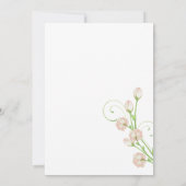 ヴィンテージガーデンローズ - 結婚式招待状 招待状 (裏面)