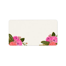 ヴィンテージガーデン住所 シール(空白の) ラベル