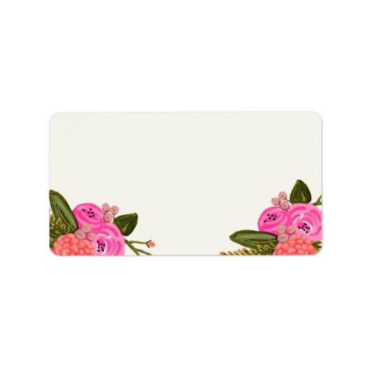 ヴィンテージガーデン住所 シール(空白の) ラベル (正面)