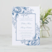 ヴィンテージガーデン何か青いトイル結婚ズ 招待状 (スタンド正面)