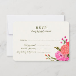 ヴィンテージガーデン応答カード(詳細) 出欠カード