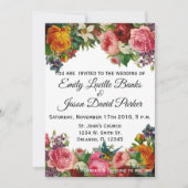 ヴィンテージガーデン招待状（完全にカスタマイズ可能） 招待状 (正面)