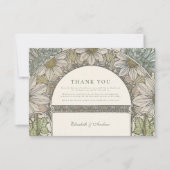 ヴィンテージガーデン結婚アーチ サンキューカード (正面)