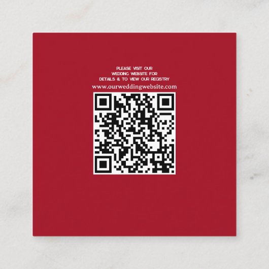 ヴィンテージガーデン結婚アールヌーボー エンクロージャーカード (裏面)