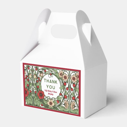 ヴィンテージガーデン結婚アールヌーボー フェイバーボックス (正面サイド)