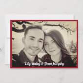 ヴィンテージガーデン結婚アールヌーボー 招待状 (裏面)