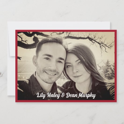 ヴィンテージガーデン結婚アールヌーボー 招待状 (裏面)