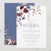 ヴィンテージガーデン結婚フローラ 招待状 (正面/裏面)