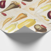 ヴィンテージガーデン野菜キッチンアートクラフト ラッピングペーパー (角)