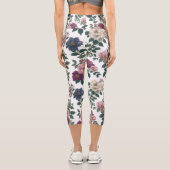 ヴィンテージガーデン開花オールオーバープリント カプリレギンス (裏面)