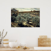 ヴィンテージガーデン・オブ・ゲツセマネ・エルサレム・イスラエル ポスター (キッチン)