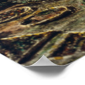 ヴィンテージガーデン・オブ・ゲツセマネ・エルサレム・イスラエル ポスター (角)