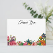 ヴィンテージガーデン（カスタマイズ可能）ありがとう サンキューカード (スタンド正面)