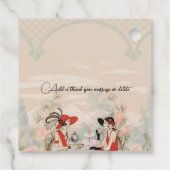 ヴィンテージガーデン フローラル ティータイム ブライダルシャワー フェイバータグ (裏面)