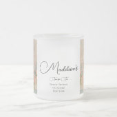 ヴィンテージガーデン フローラル ティータイム ブライダルシャワー フロストグラスマグカップ (中央)