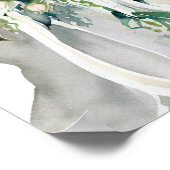 ヴィンテージガーデン、ブライダルカスケーディングブーケ1、 ポスター (角)