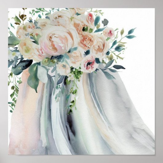 ヴィンテージガーデン、ブライダルカスケーディングブーケ2、 ポスター (正面)