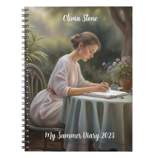 ヴィンテージガーデン – My Summer Diaryノートブック ノートブック (正面)