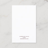 ヴィンテージガーネットアーチイヤリングディスプレイ 名刺 (裏面)