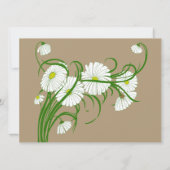 ヴィンテージガーベラデイジー花結婚式の保存日付 セーブザデート (裏面)