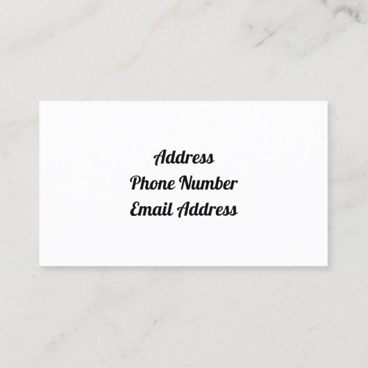 ヴィンテージガーランドバラカード付き住宅 名刺 (裏面)