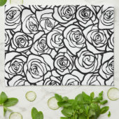 ヴィンテージガーリーのバラ キッチンタオル (折り畳み)