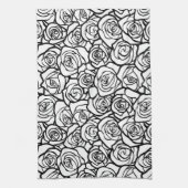 ヴィンテージガーリーのバラ キッチンタオル (縦)