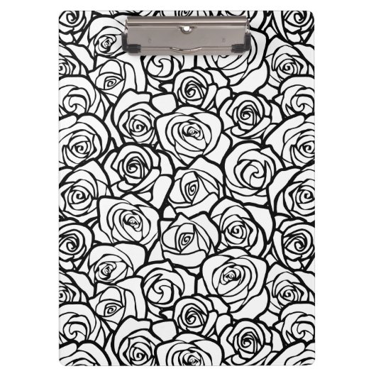 ヴィンテージガーリーのバラ クリップボード (正面)